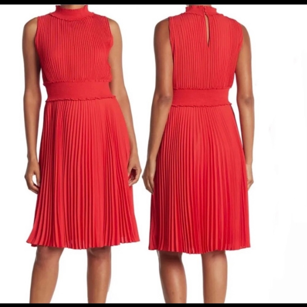 Nanette Lenore crimson ruby red dress